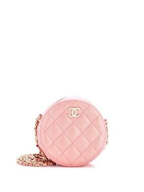 Chanel Round Clutch With Chain Quilted #323165C22B